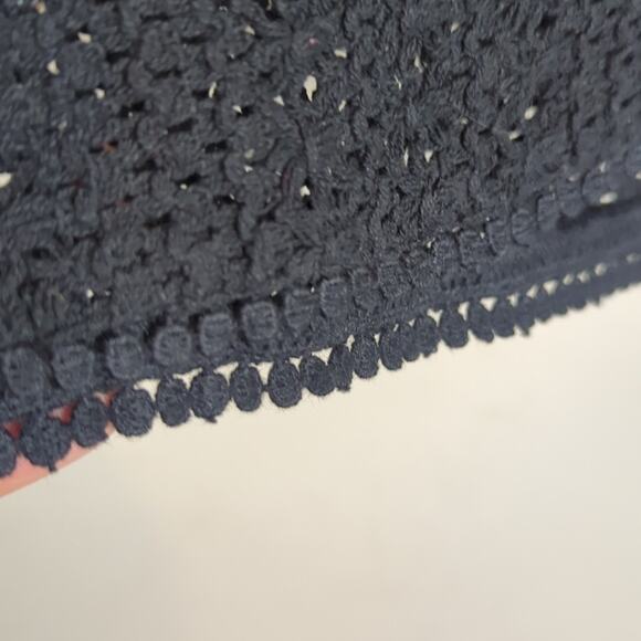 NWT BEAUTIFUL by Lawrence Zarian The Josie Novelty Sweater Topper-Black-Large - Picture 8 of 10